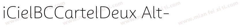 iCielBCCartelDeux Alt字体转换